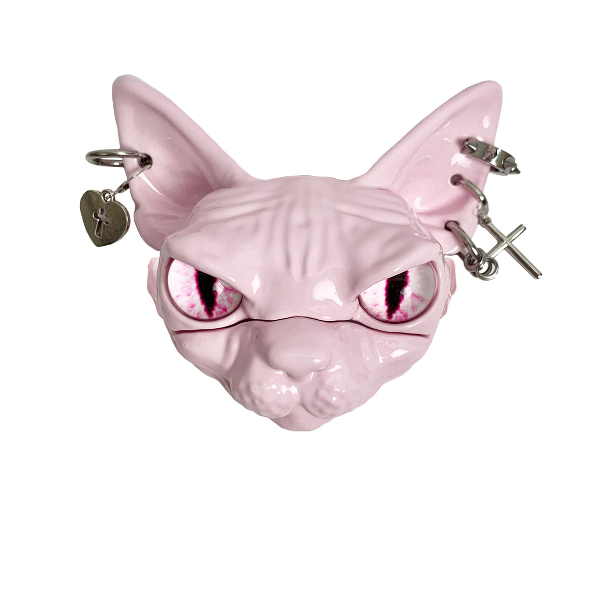 Sphynx Cat AirPods Case – Gothic Protective Cover Compatible with AirPods Pro 2, AirPods 4 & AirPods 3