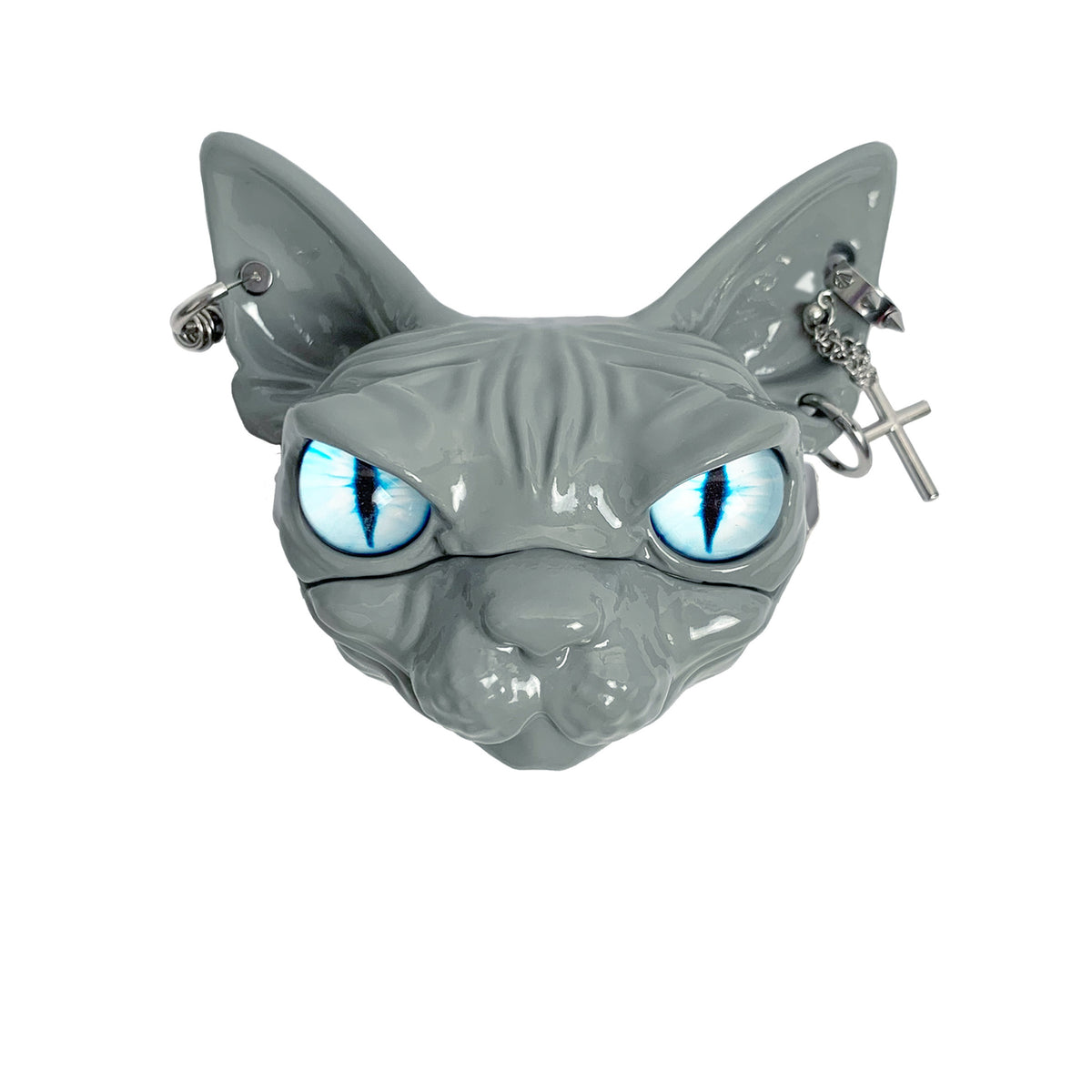 Sphynx Cat AirPods Case – Gothic Protective Cover Compatible with AirPods Pro 2, AirPods 4 & AirPods 3